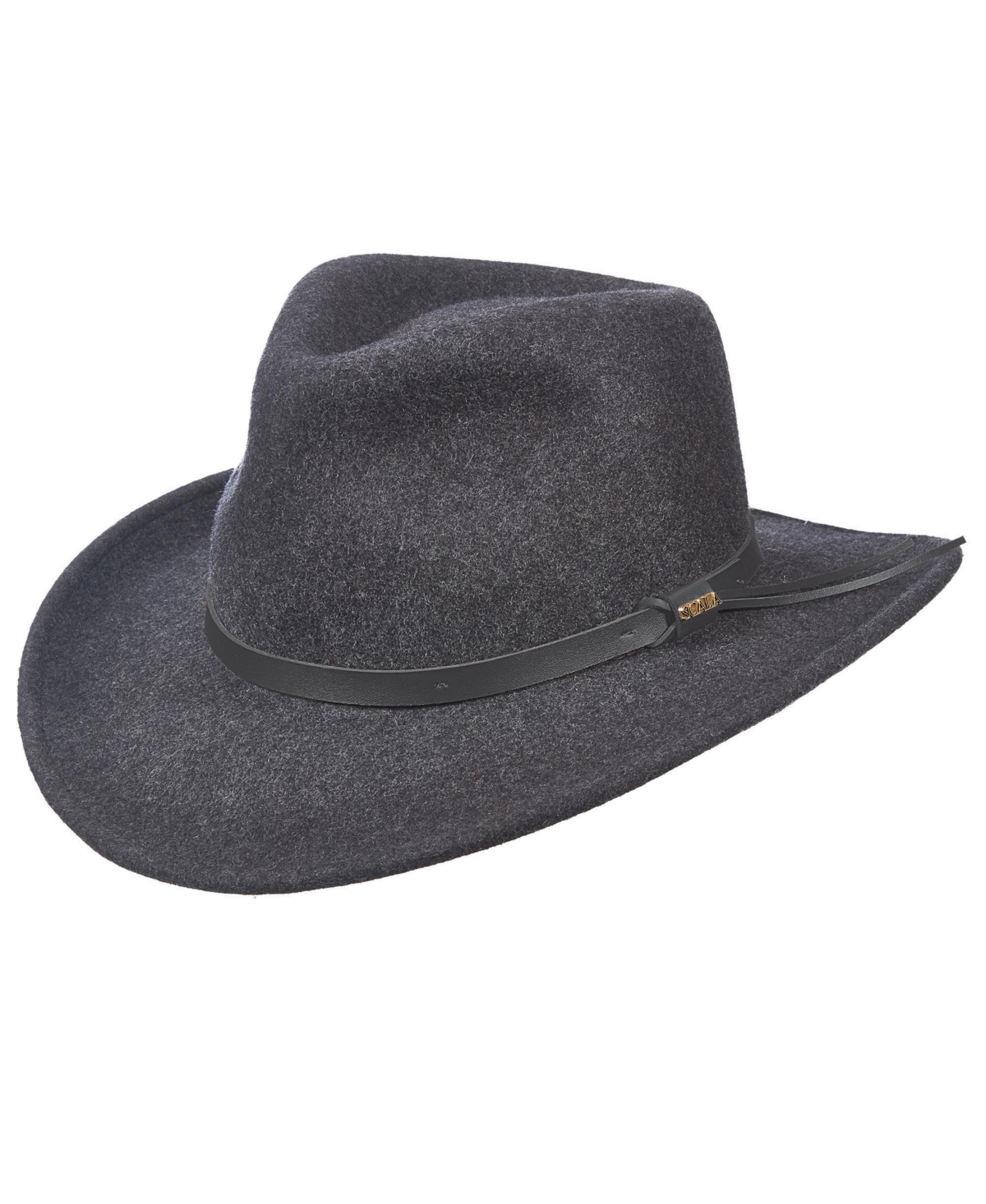 Scala Men's Mix Crush Felt Outback Hat