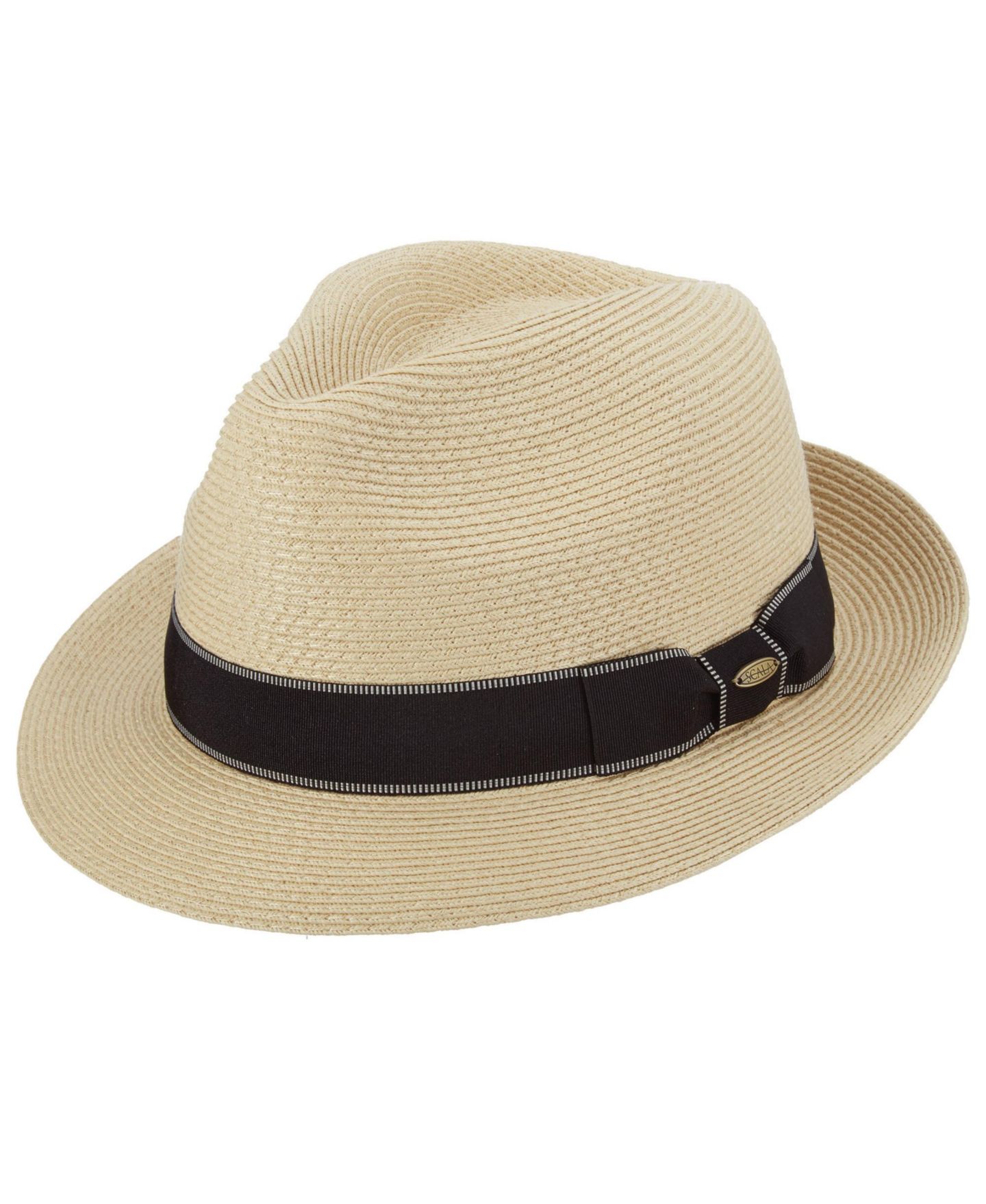 Мужской головной убор Scala Fine Paper Braid Fedora Hat, цвет: Натуральный — фото 4