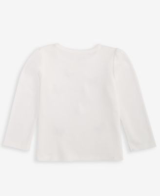 Baby Girls Mix and Match Long Sleeve Embroidered Butterflies T-Shirt