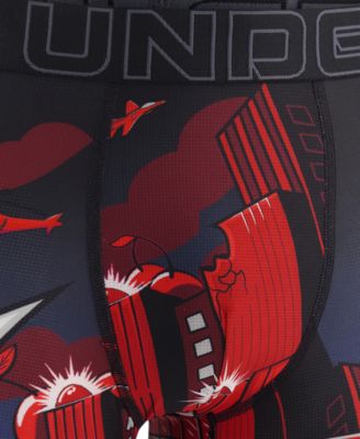 Men's Mountain Dew Printed Performance Tech Mesh 6" Boxer Briefs