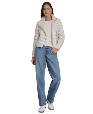 DKNY Jeans Women's Lightweight Zip-Front Puffer Jacket - Macy's