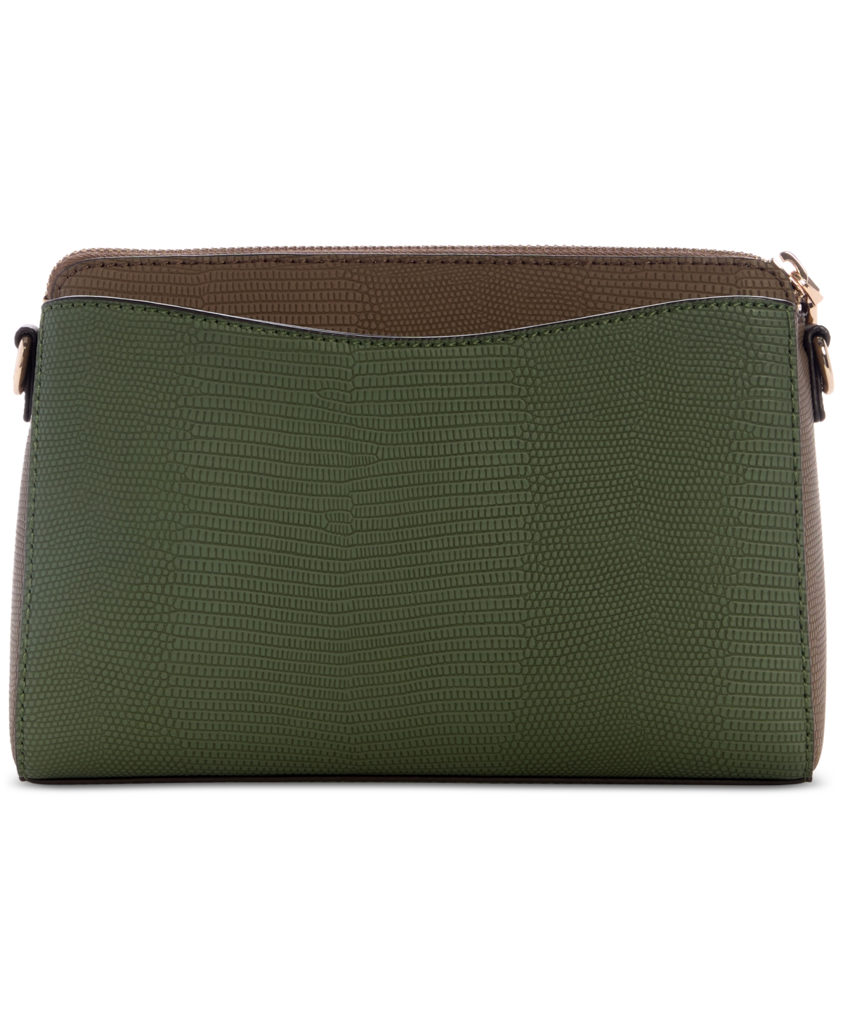 Guess Lyndi Small Triple Compartment Girlfriend Crossbody In Green