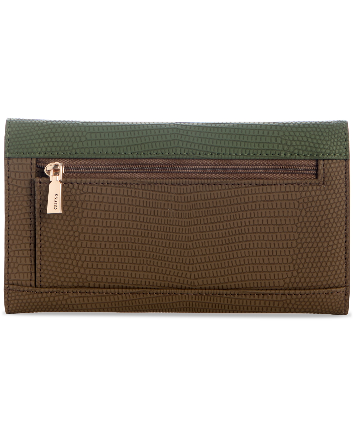 Guess Lyndi Slim Clutch Wallet In Multi