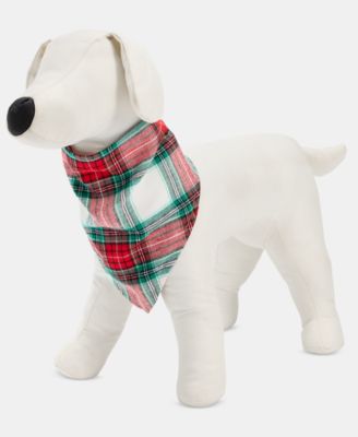 Merry Plaid Pet Bandana, Macy's Exclusive