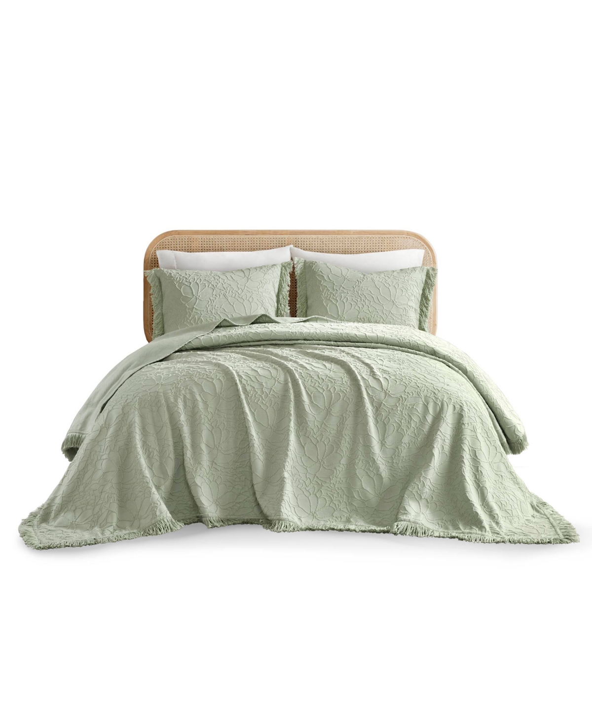 Madison Park Willow Lightweight Breathable 3-pc. Bedspread Set, King In Green