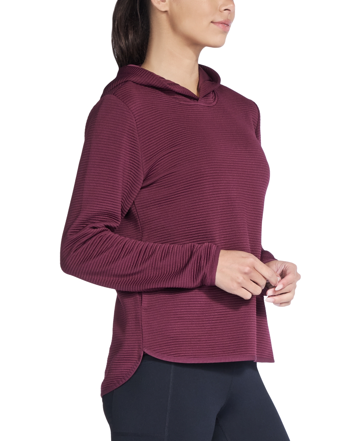 Skechers Women's Gowalk Everywhere Long-sleeve Pull-on Hoodie In Burgundy