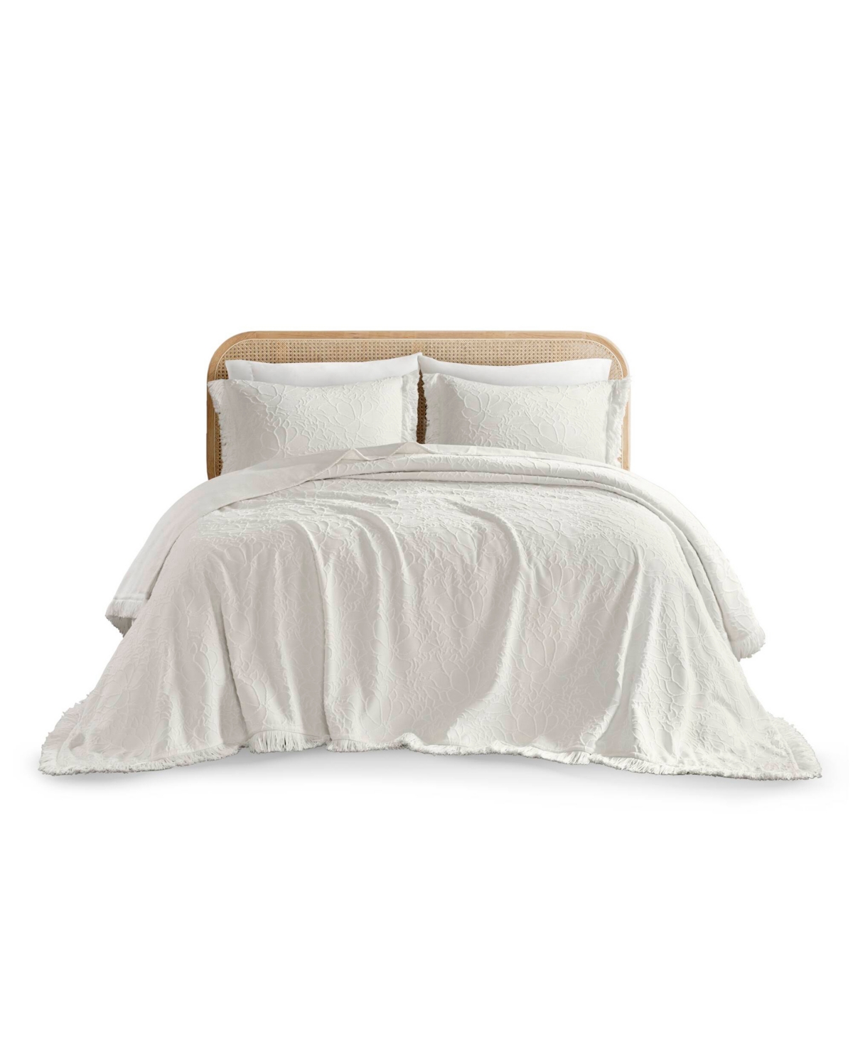 Madison Park Willow Lightweight Breathable 3-pc. Bedspread Set, King In White