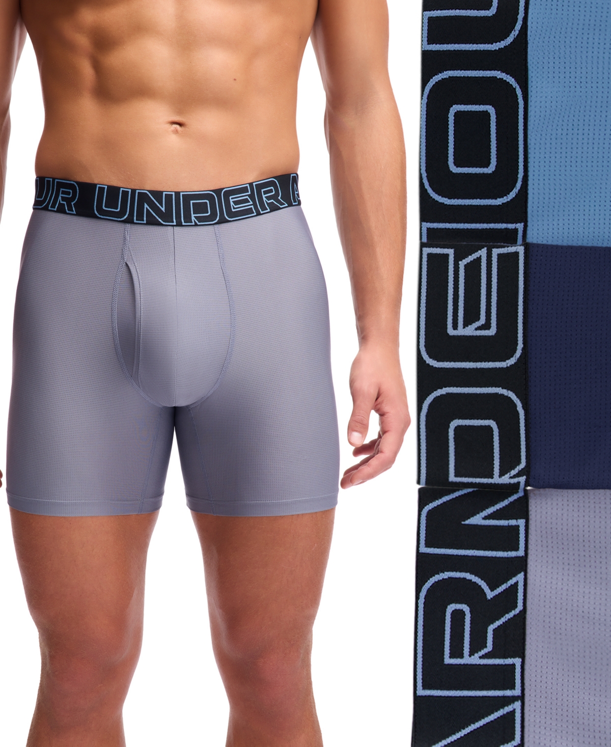 Under Armour Men's 3-pk. Performance Tech 6" Boxer Briefs In Multi