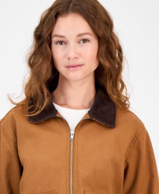 Juniors’ Canvas Long-Sleeve Barn Jacket 