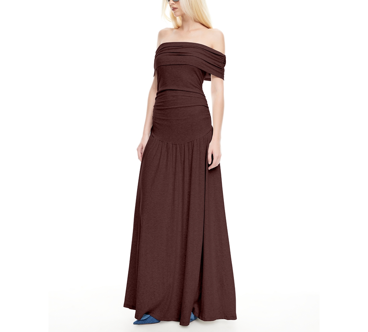 Lioness Field Of Dreams Maxi Dress Coffee In Brown
