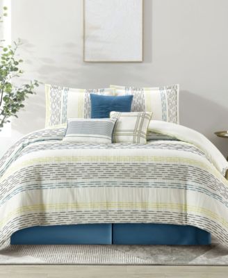 Stratford Park Merida Stripes Comforter Sets In Multi