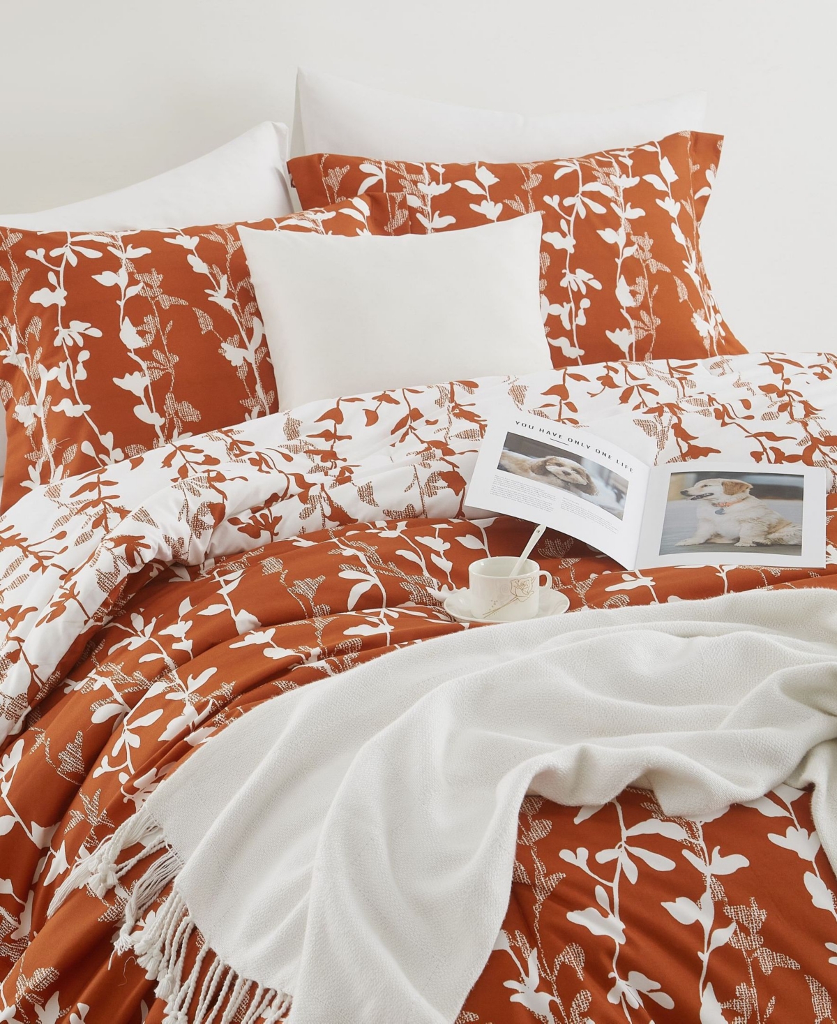 Stratford Park Millie Leaves 2-pc. Comforter Set, Twin In Brown
