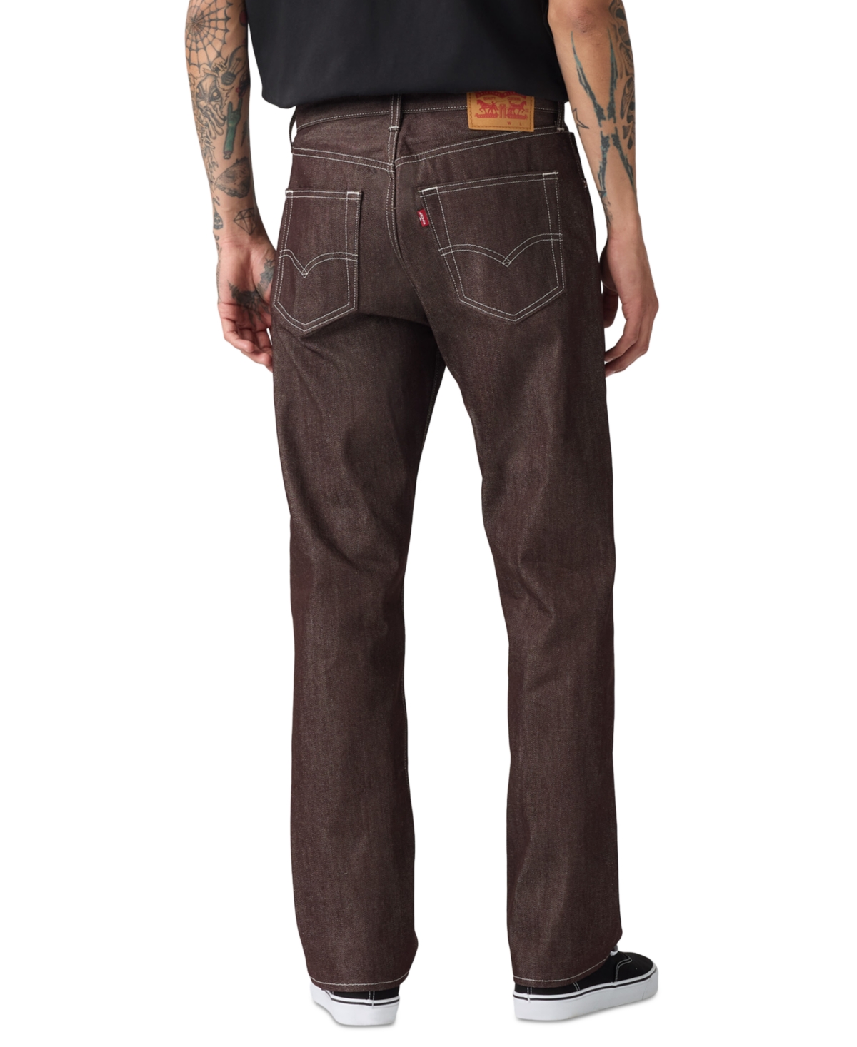 Levi's Men's 501 Original Shrink-to-fit Non-stretch Jeans In Burgundy