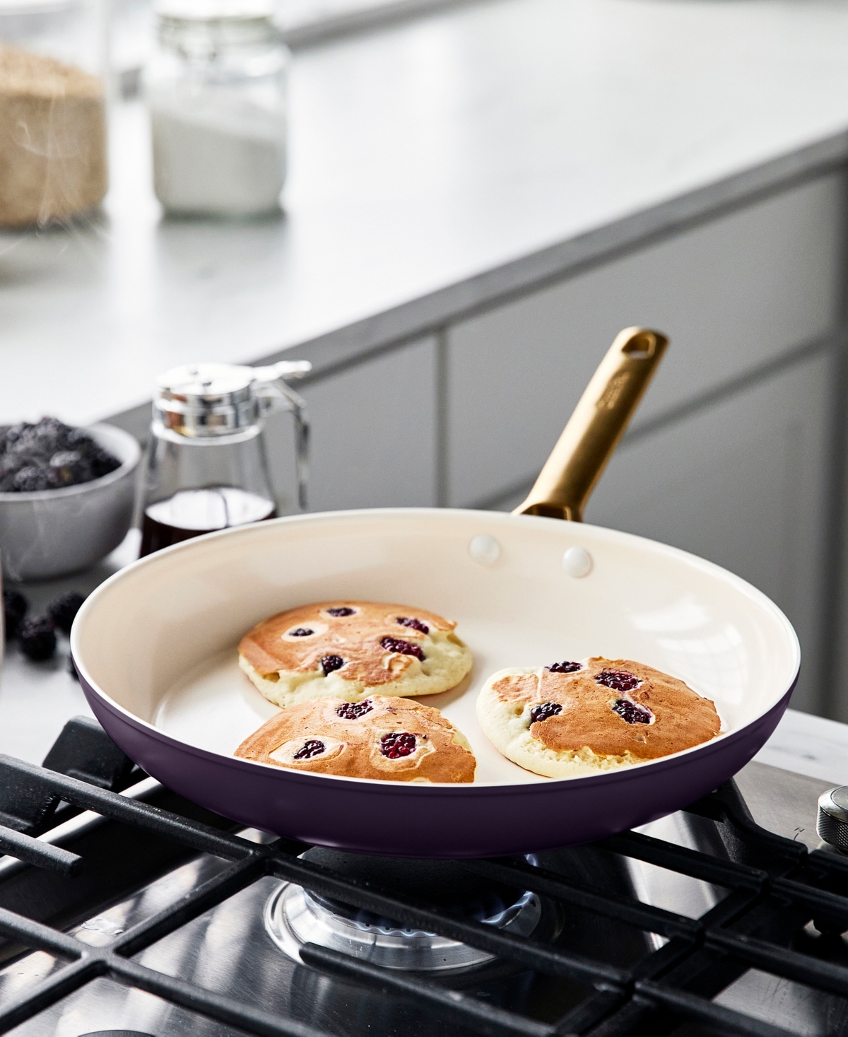 Greenpan Padova Healthy Ceramic Nonstick Cookware Set, 10 Piece In Purple