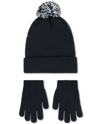 Big Boys 2-Piece Swoosh Beanie and Gloves Set