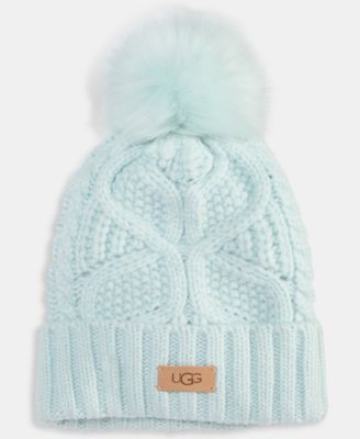 Cable Knit Pom Beanie