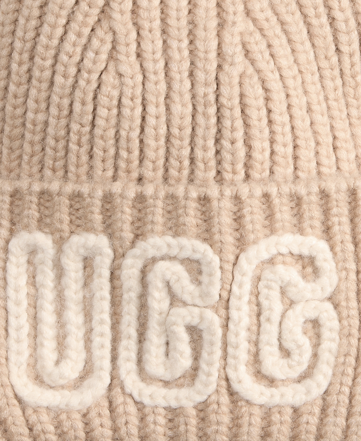 Ugg Chunky Crafted Rib Beanie In White