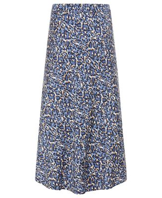 Women's Leo Print A-Lined Skirt