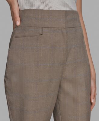 Women's Plaid Trousers