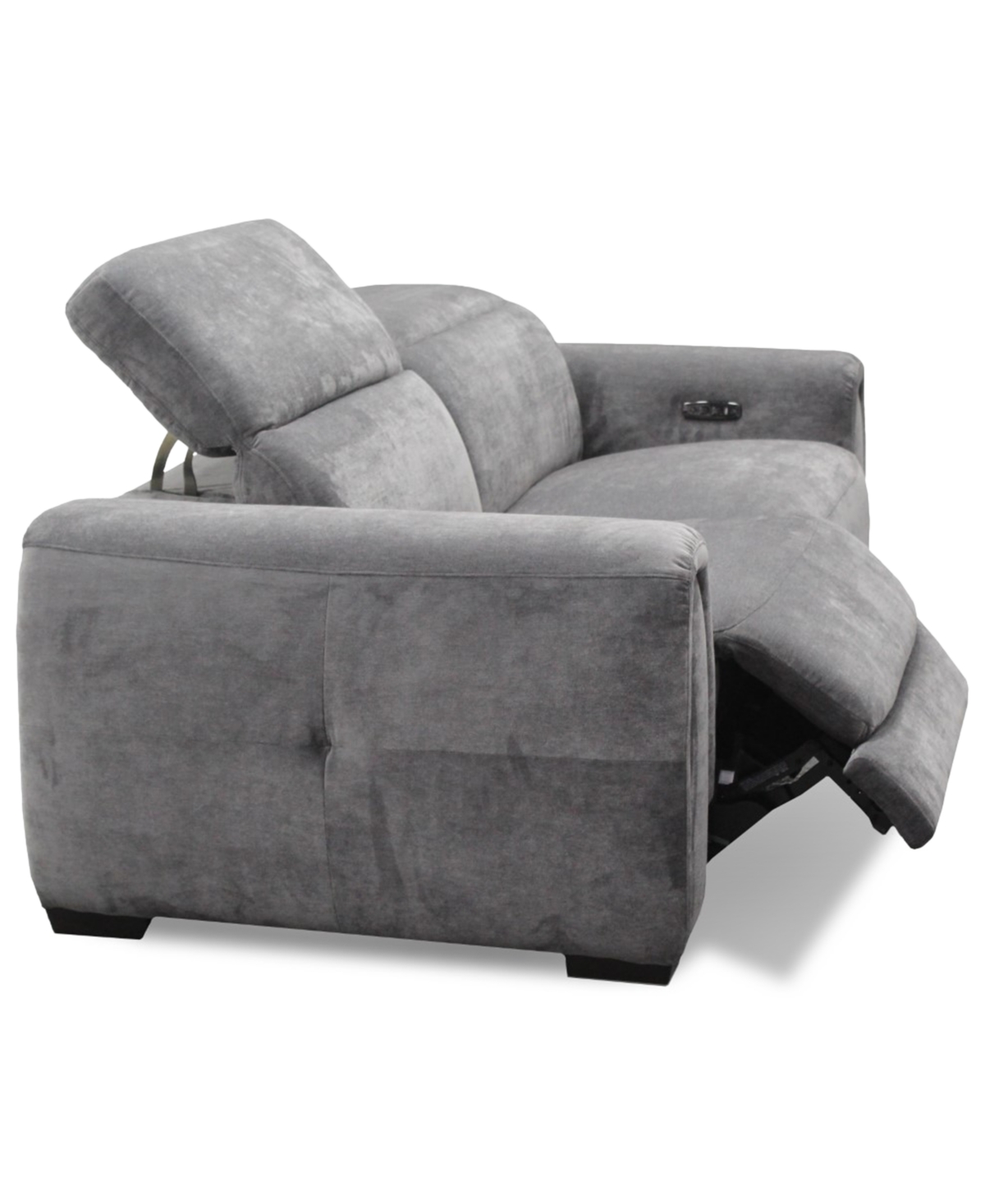 Macy's Brownell 2-pc.sofa Sectional With 2 Power Motion Chairs, Exclusively At  In Gray