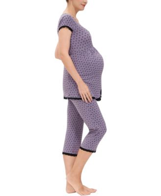 Maternity kimi + kai Luna Nursing 2-Piece Pajama Set