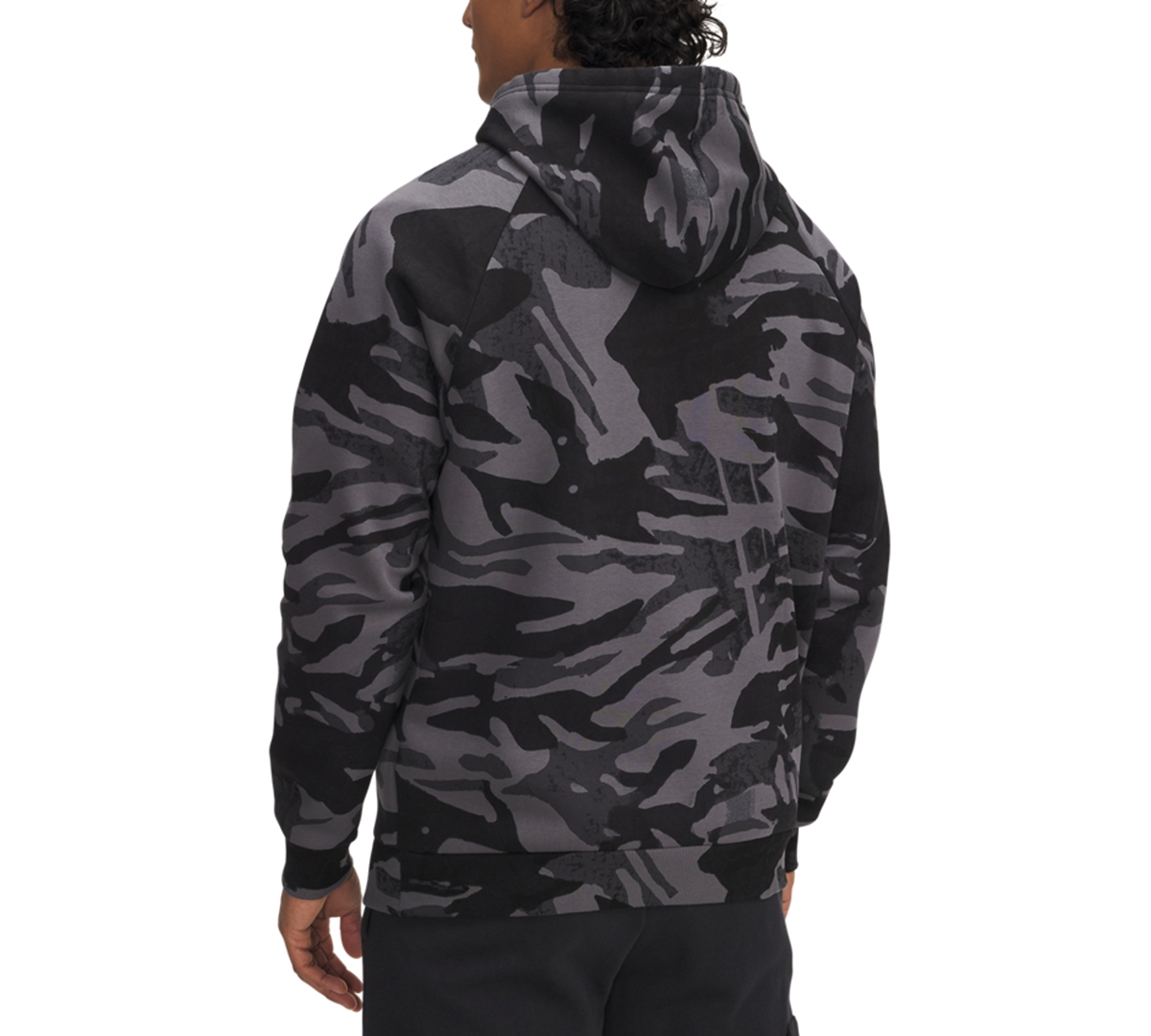 Under Armour Men's Ua Rival Fleece Printed Hoodie In Black