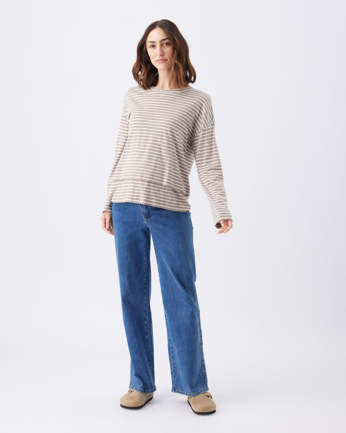 Ripe Maternity Kyle True Blue Wide Leg Jeans