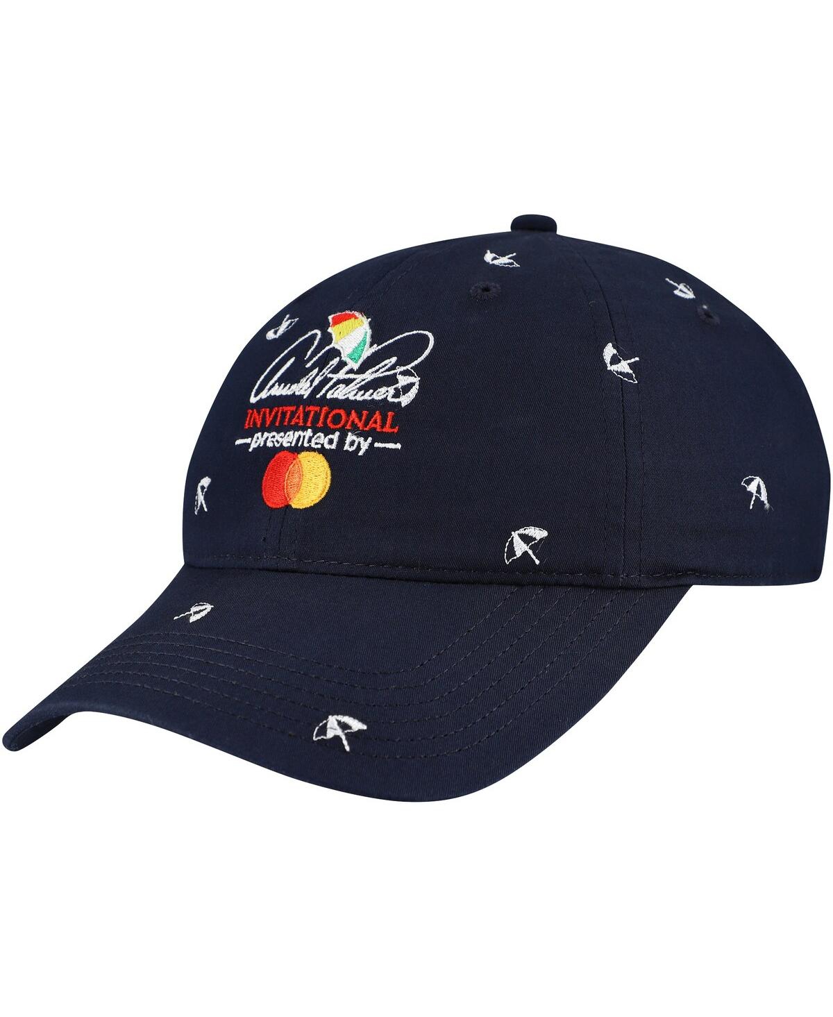 Men's Navy Arnold Palmer Invitational Umbrella Adjustable Dad Hat - Navy