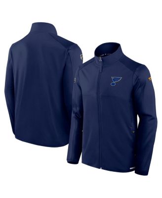 Fanatics - Men's Navy St. Louis Blues Authentic Pro Rink Fleece Full-Zip Jacket
