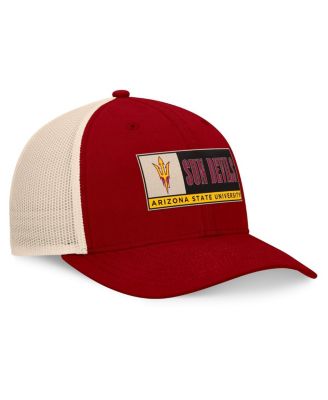 Men's Maroon/Natural Arizona State Sun Devils Bennett Trucker&nbsp;Adjustable Hat