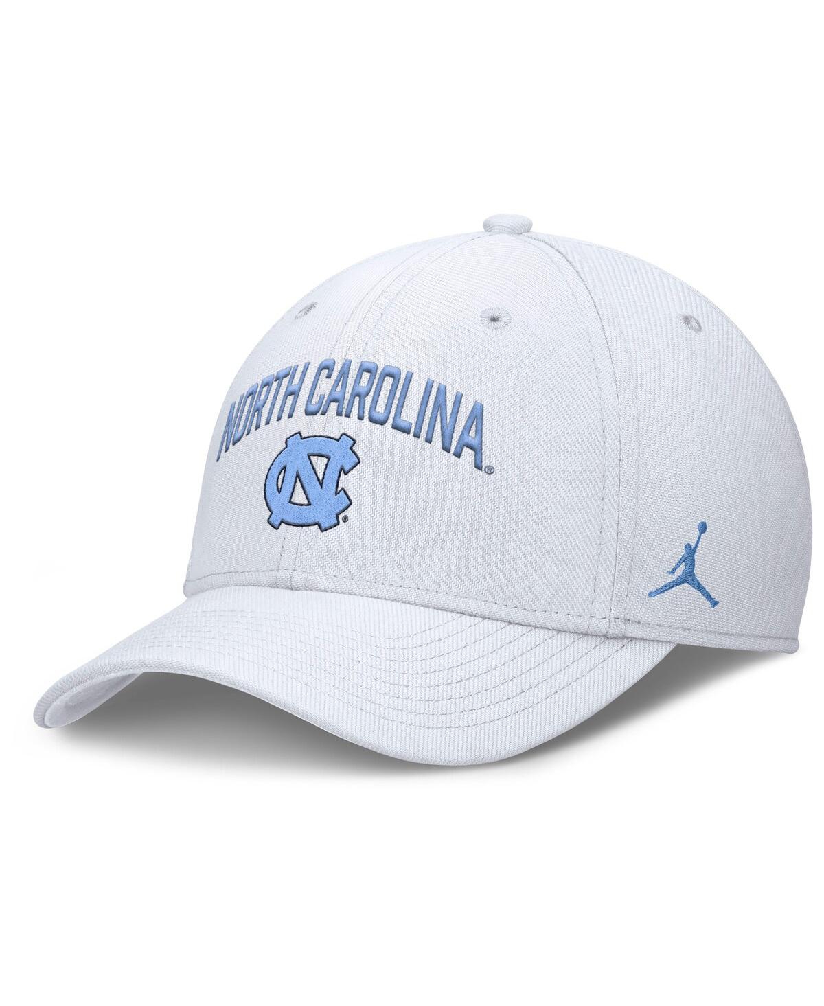 Jordan Men's White North Carolina Tar Heels 2025 On-field Rise Performance Flex Hat