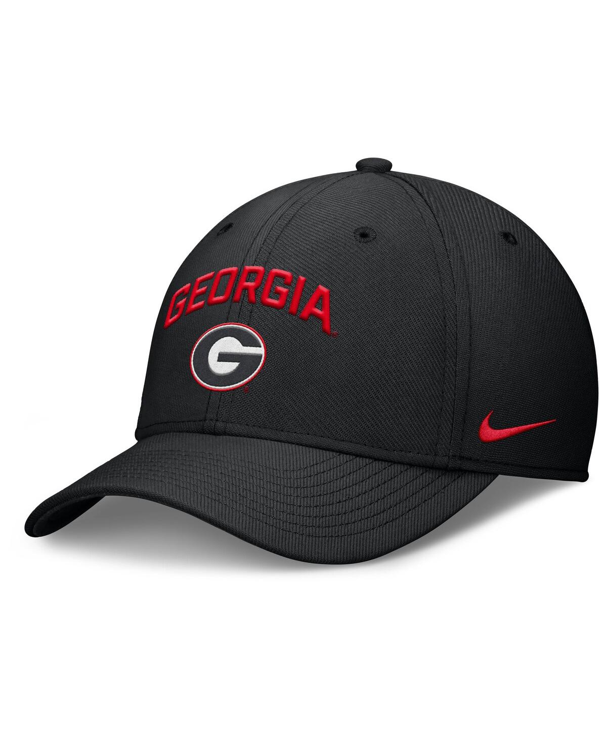 Men's Black Georgia Bulldogs 2025 On-Field Rise Performance Flex Hat - Black