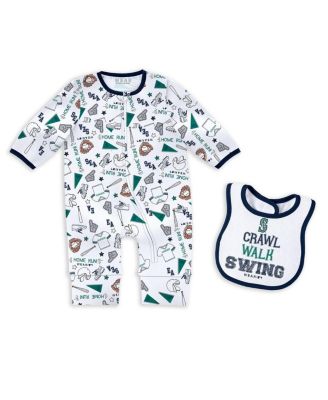 WEAR by Erin Andrews - Baby Boys and Girls Seattle Mariners Sleep Play Set
