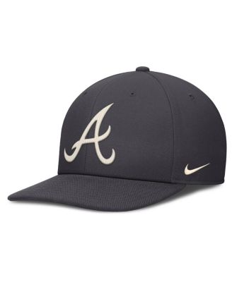 Men's Anthracite Atlanta Braves Statement Pro Snapback Hat