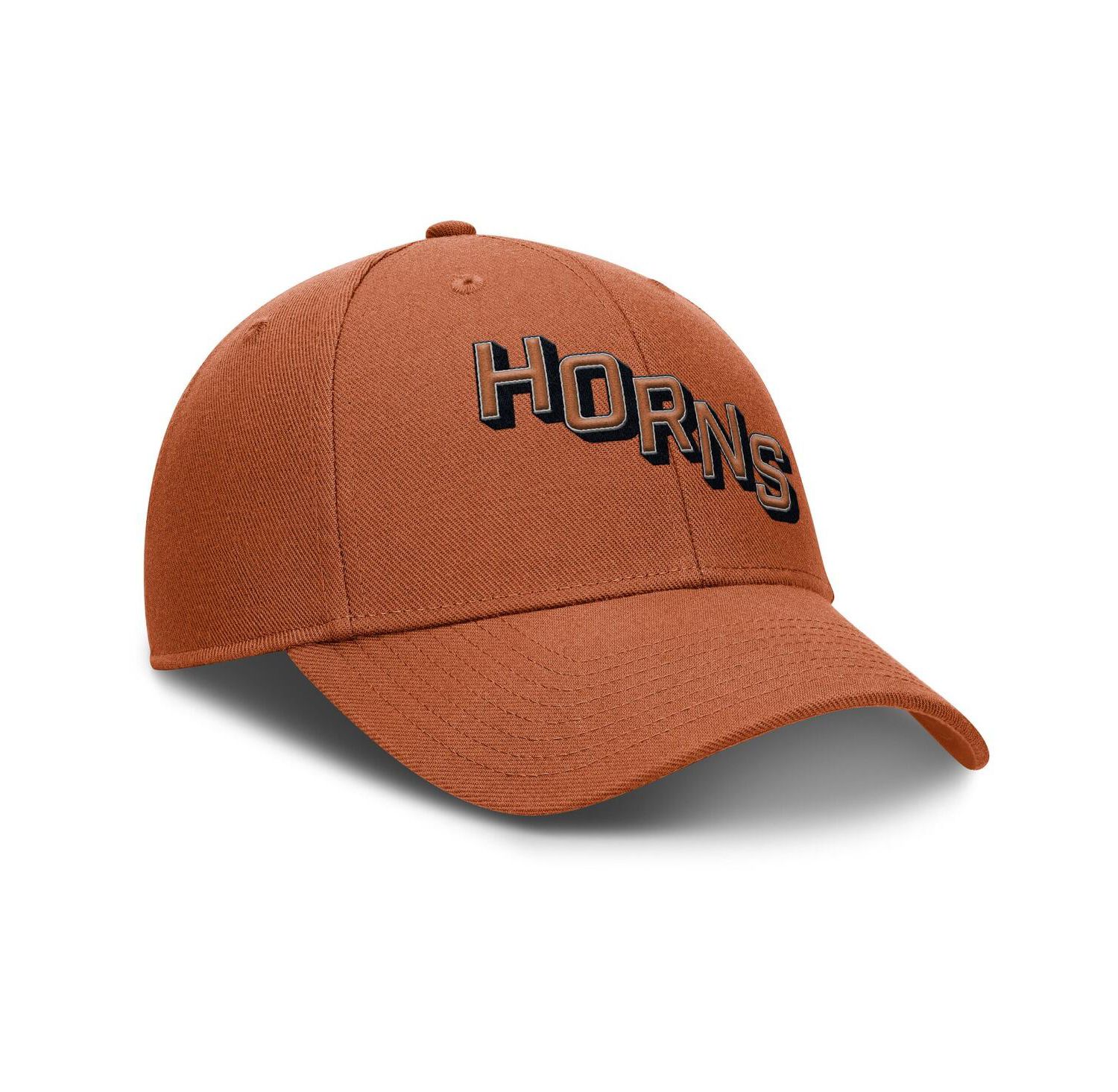 Men's Texas Orange Texas Longhorns Slanted Primetime Rise Performance Adjustable Hat