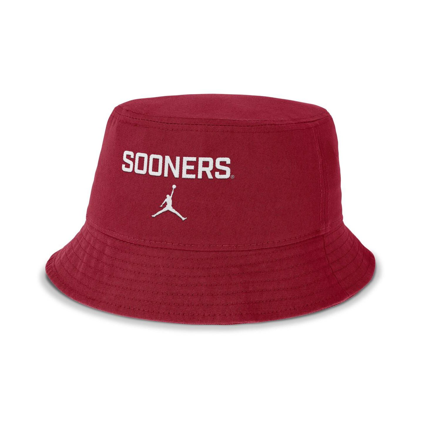 Мужская панама Jordan Crimson Oklahoma Sooners Apex Primetime Bucket Hat — фото 1