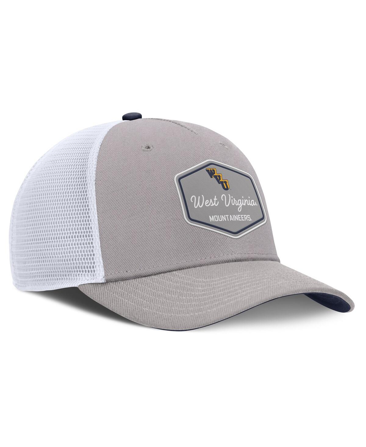 Nike Men's Gray West Virginia Mountaineers Rise Legacy Adjustable Trucker Hat In Gray