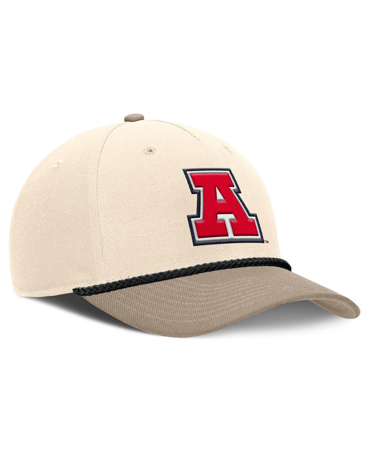 Nike Men's Natural Arizona Wildcats Rise Legacy Throwback Logo Adjustable Hat In Brown