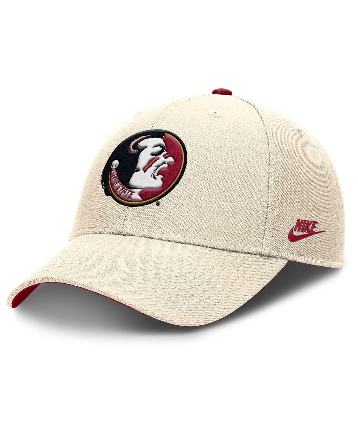 Nike Men's Natural Florida State Seminoles Rise Legacy Adjustable Hat In Brown