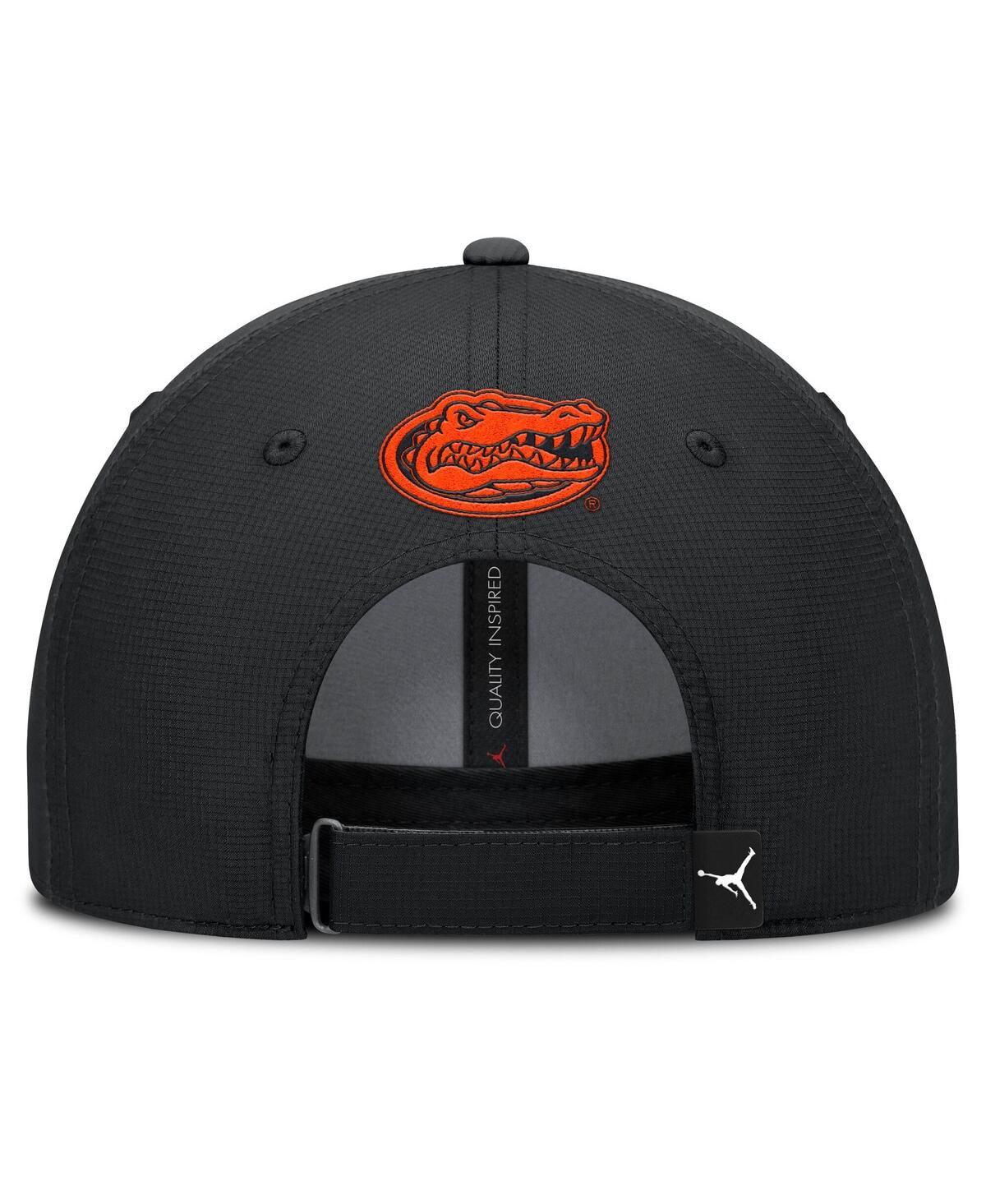 Jordan Men's Black Florida Gators Club Prep Performance Adjustable Hat In Black