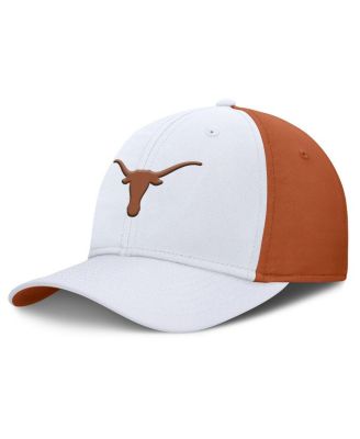 Nike - Men's White/Texas Orange Texas Longhorns 2025 Sideline Rise Local Performance Flex Hat