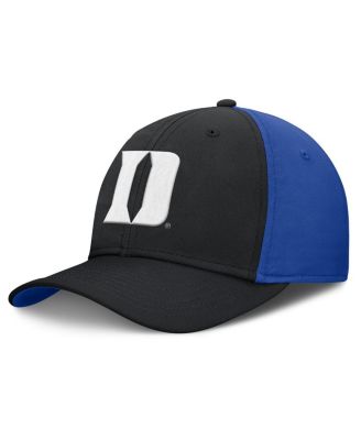 Nike - Men's Black/Royal Duke Blue Devils 2025 Sideline Rise Local Performance Flex Hat