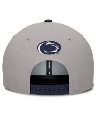Men's Gray/Navy Penn State Nittany Lions 2025 Sideline Campus Pro Local Snapback Hat