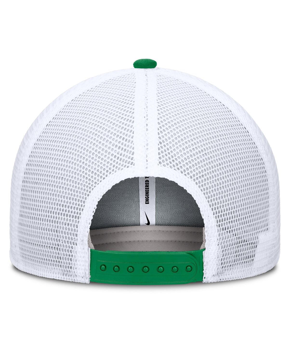 Nike Men's Green/white Oregon Ducks Rise Primetime Performance Trucker Adjustable Hat In Green