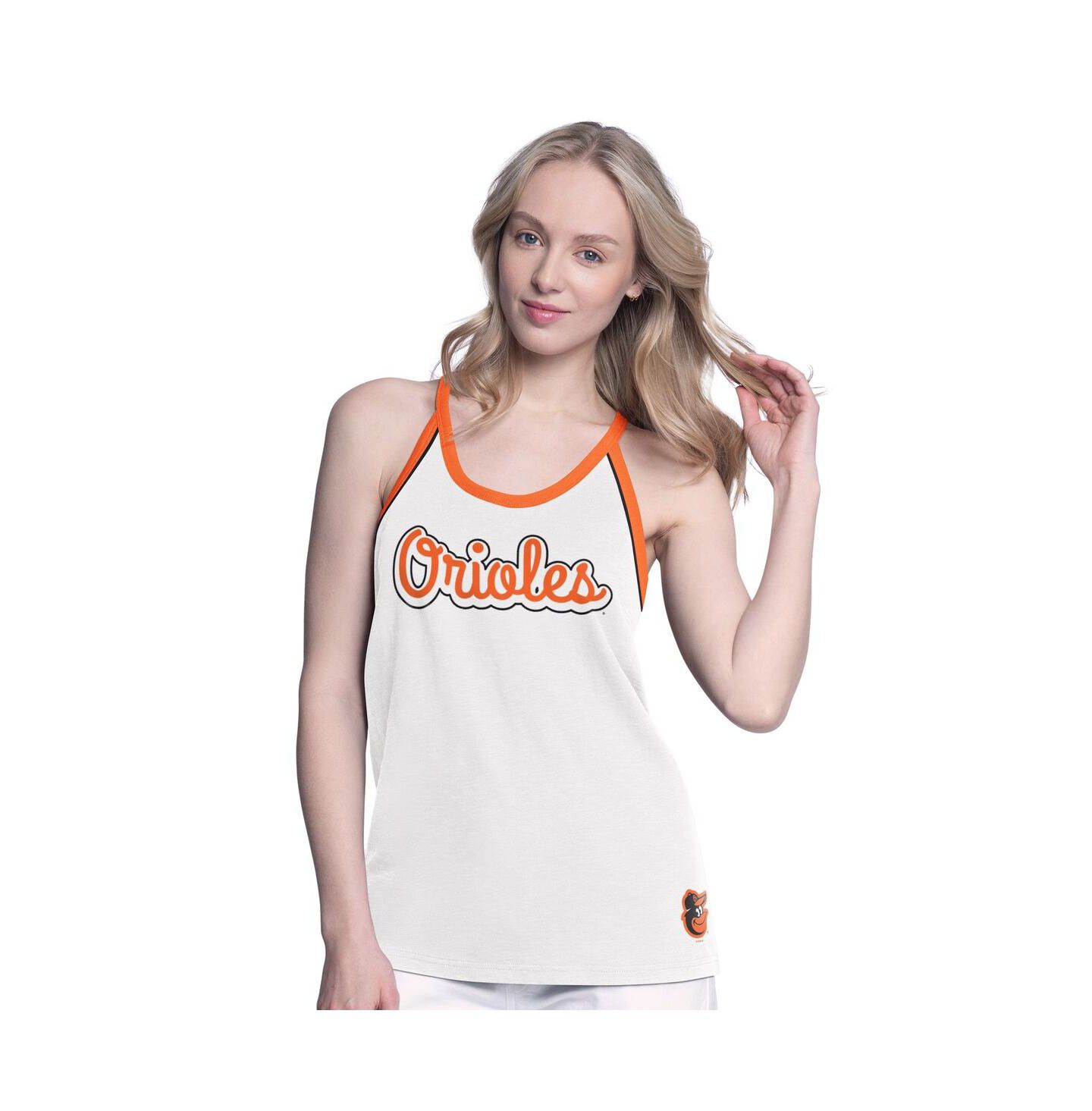 Женский топ G-III 4Her by Carl Banks White Baltimore Orioles Curveball — фото 1