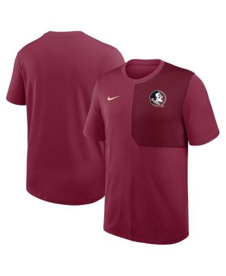 Nike - Men's Garnet Florida State Seminoles 2025 Sideline UV Performance Coach T-Shirt