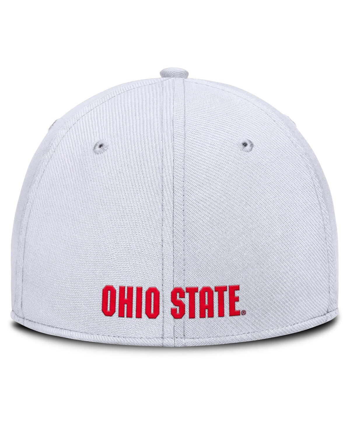 Nike Men's White Ohio State Buckeyes 2025 On-field Rise Performance Flex Hat In White