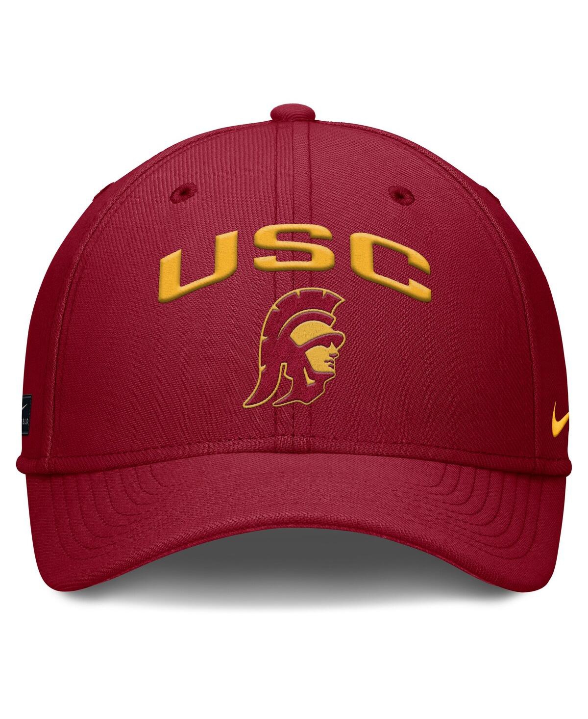 Nike Men's Cardinal Usc Trojans 2025 On-field Rise Performance Flex Hat In Red