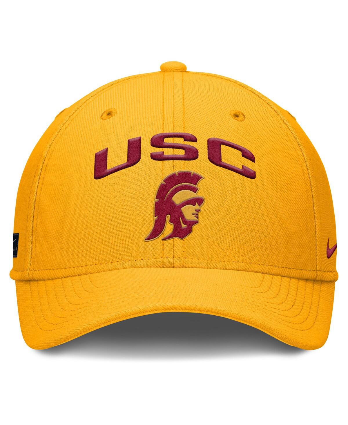 Nike Men's Gold Usc Trojans 2025 On-field Rise Performance Flex Hat In Gold