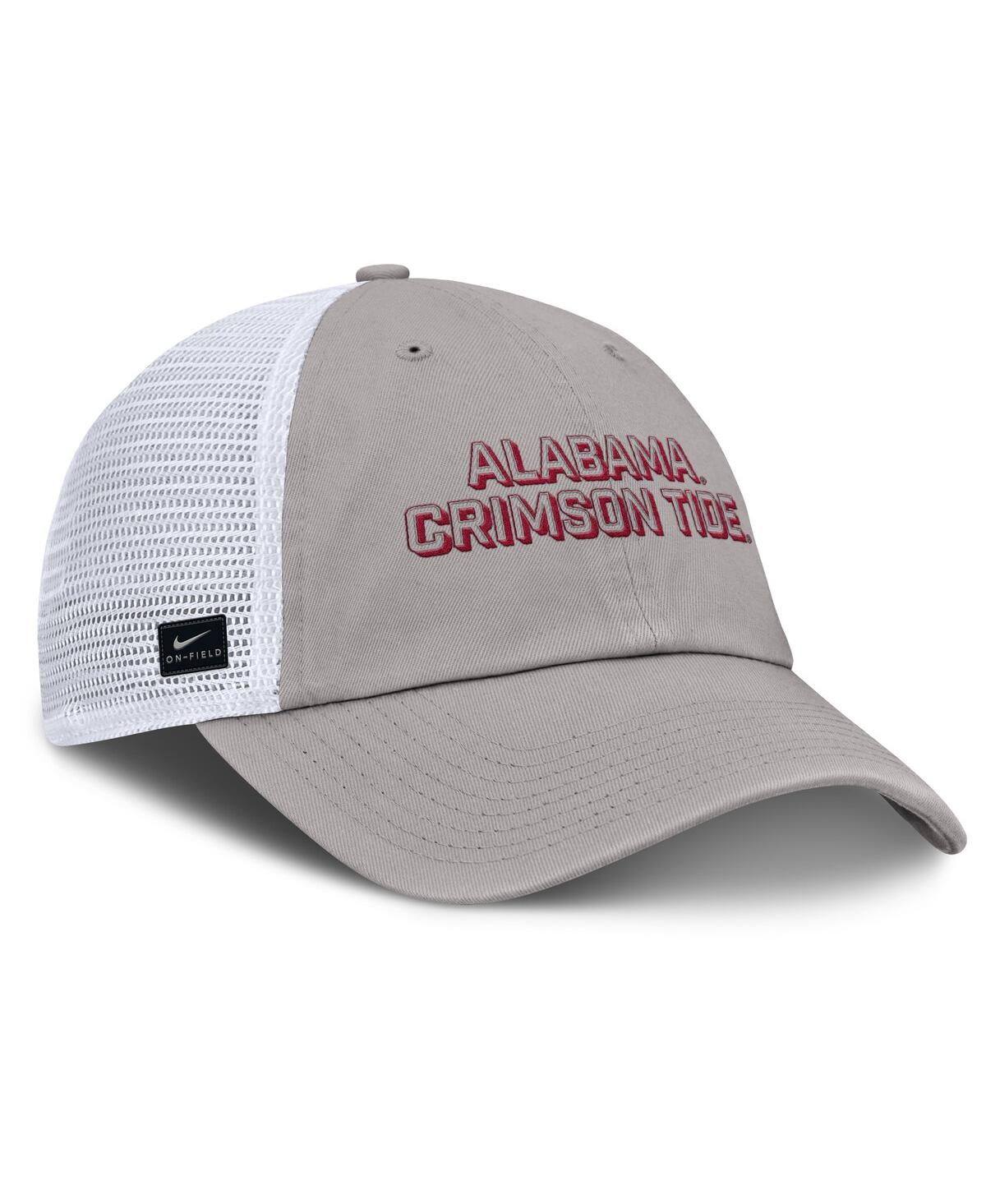 Nike Men's Gray Alabama Crimson Tide 2025 Gameday On-field Club Adjustable Trucker Hat In Gray